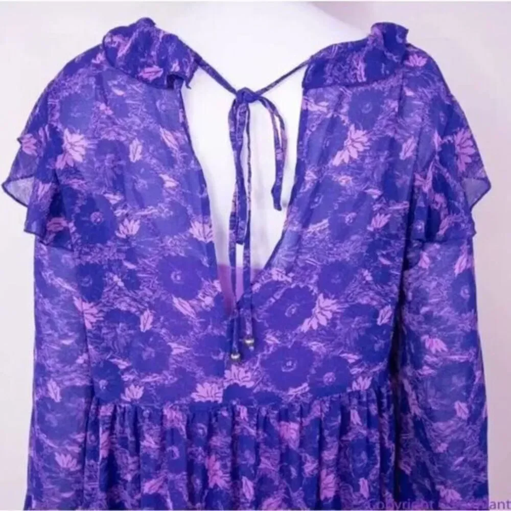 NEW Free People These Dreams‎ purple Mini Dress, XS